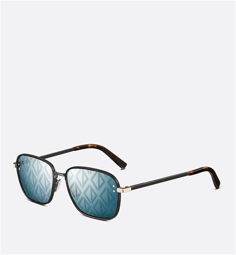 DiorSignature S4U Quadratische Sonnenbrille in Blau 